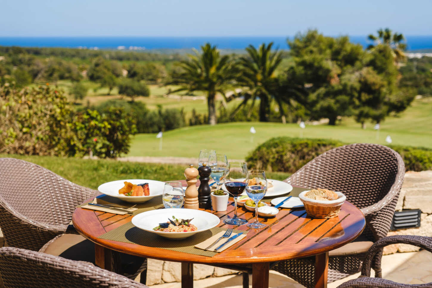 Terrasse Restaurant Golfplatz