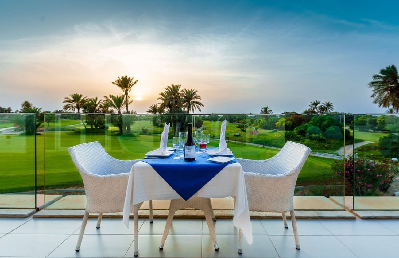 Terrasse Restaurant Golfplatz