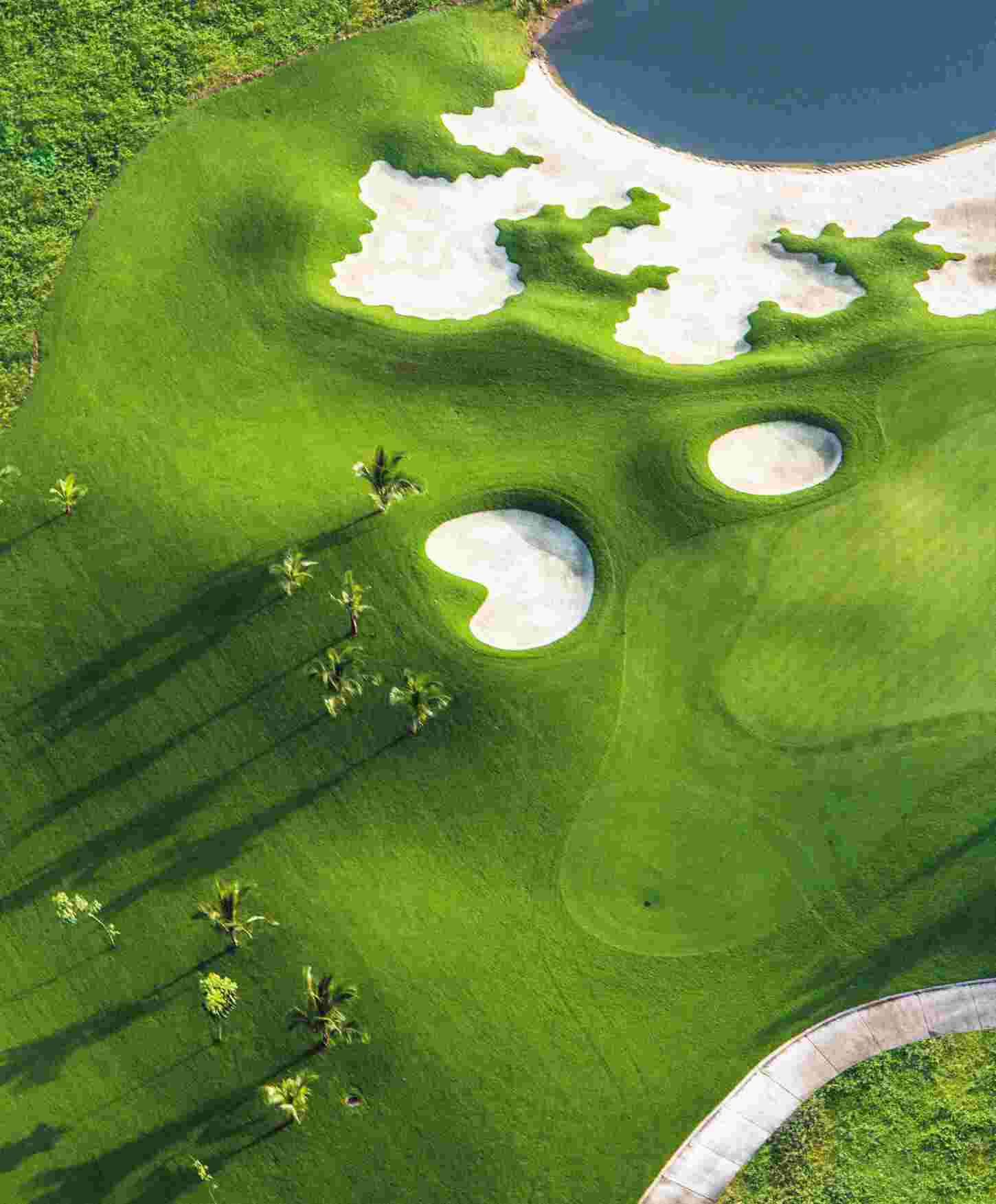 Luftaufnahme Golfplatz