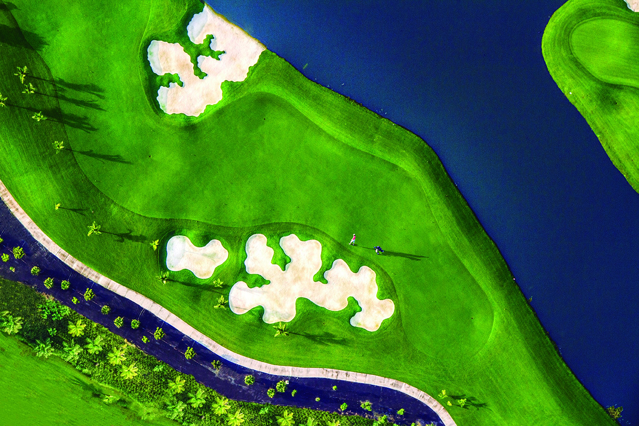 Luftaufnahme Golfplatz