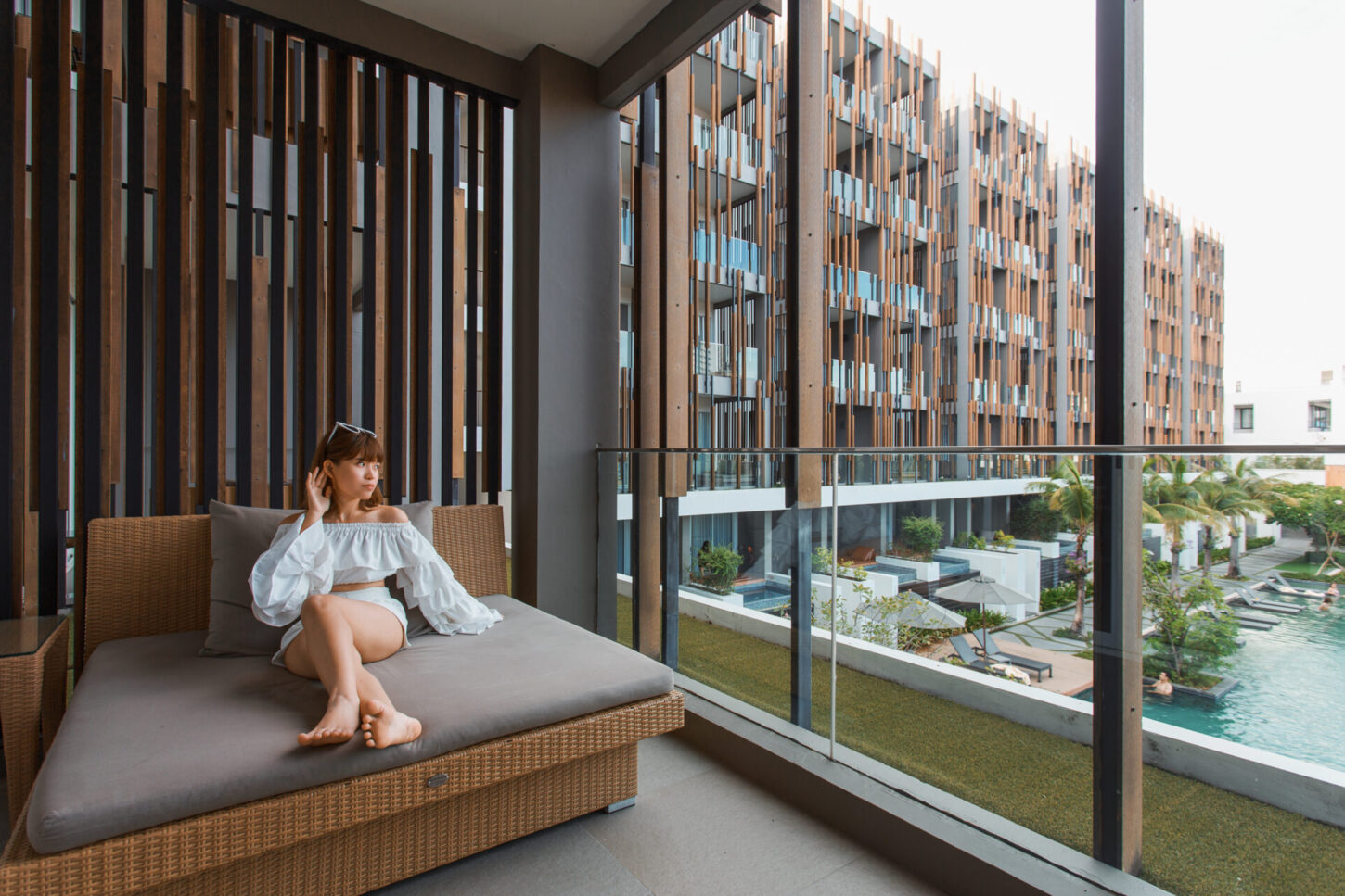 Deluxe Zimmer mit Poolblick