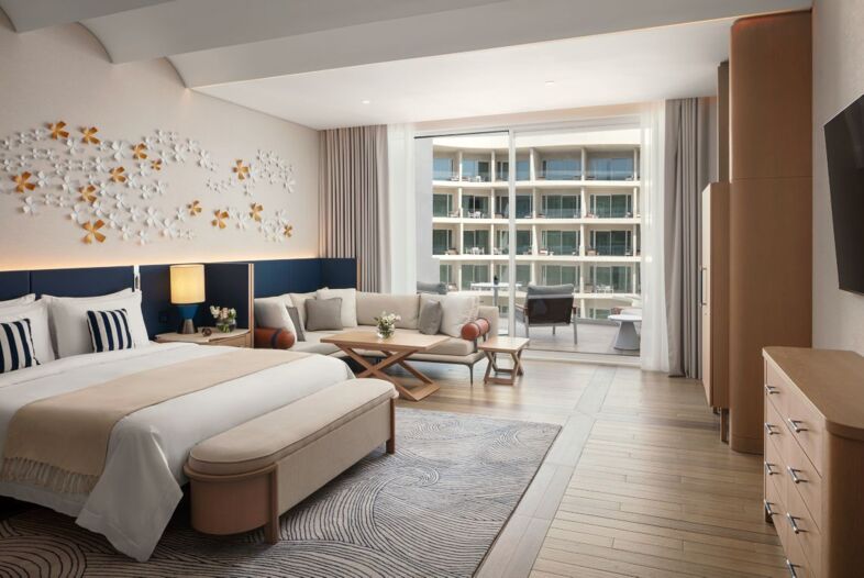 Deluxe Doppelzimmer mit Poolblick