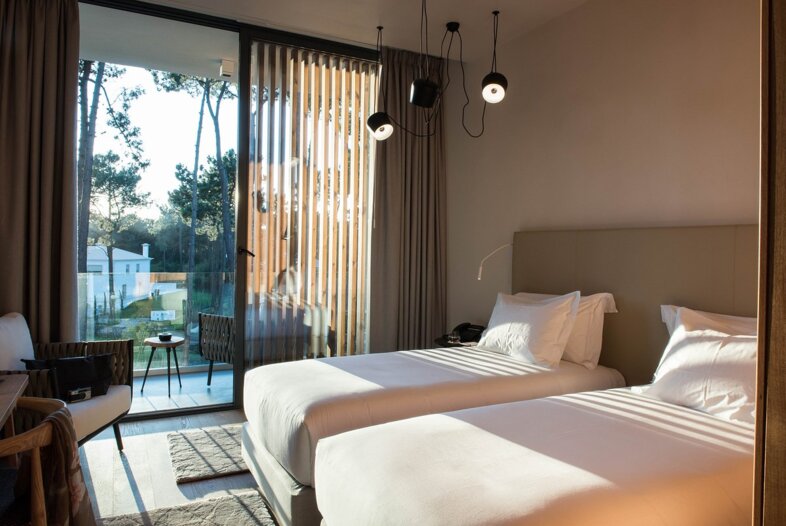 Doppelzimmer mit Gartenblick