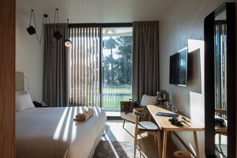 Doppelzimmer mit Gartenblick
