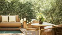 Zimmer mit Gartenblick und Tauchbecken