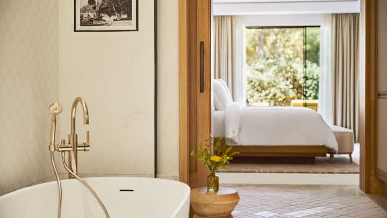 Suite mit Gartenblick
