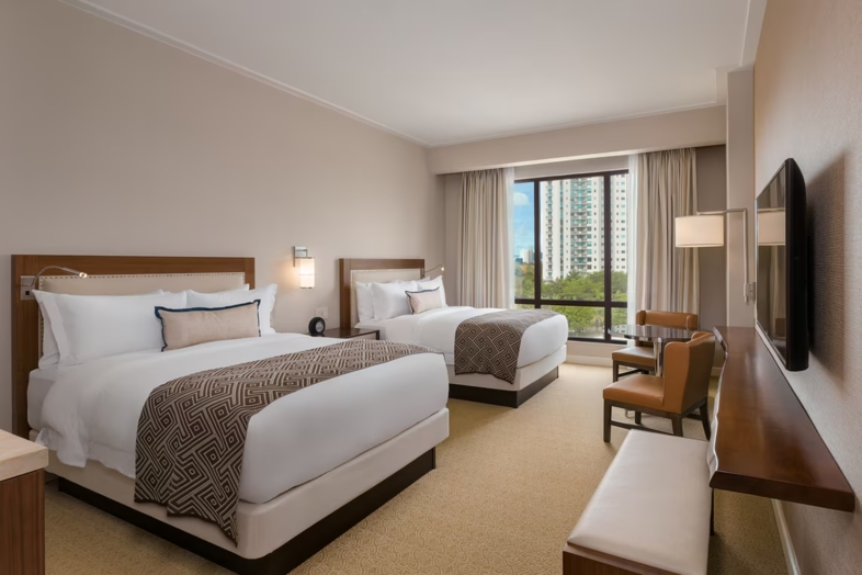 Deluxe Zimmer mit Stadtblick, 2 Queensize-Betten