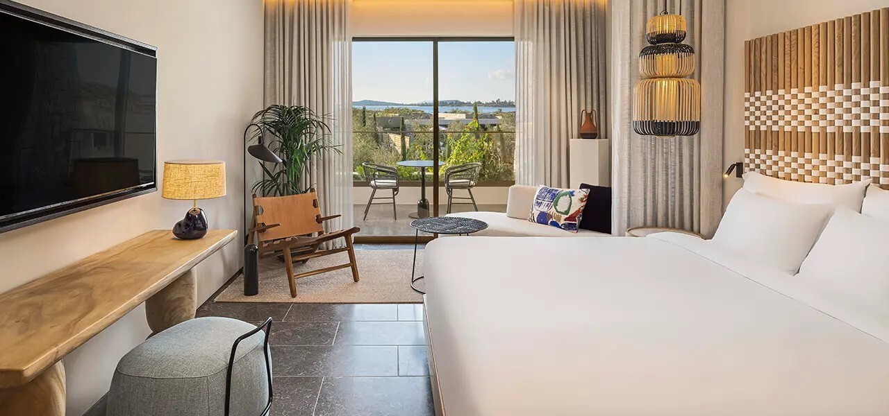 Deluxe-Zimmer mit Buchtblick, teilweise Meerblick