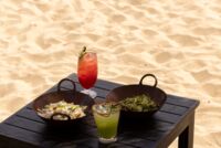 Essen am Strand