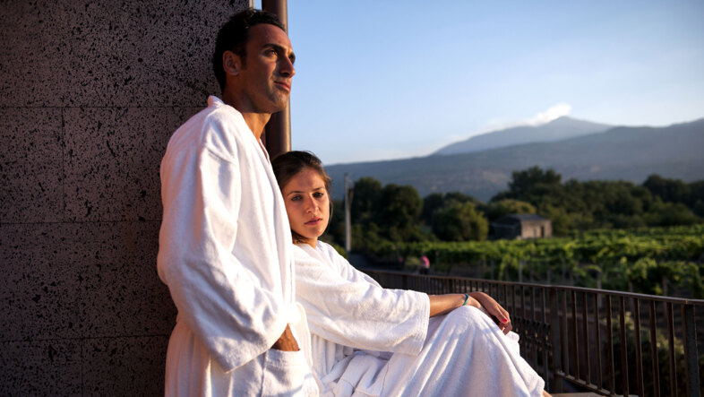 Doppelzimmer mit Ätnablick