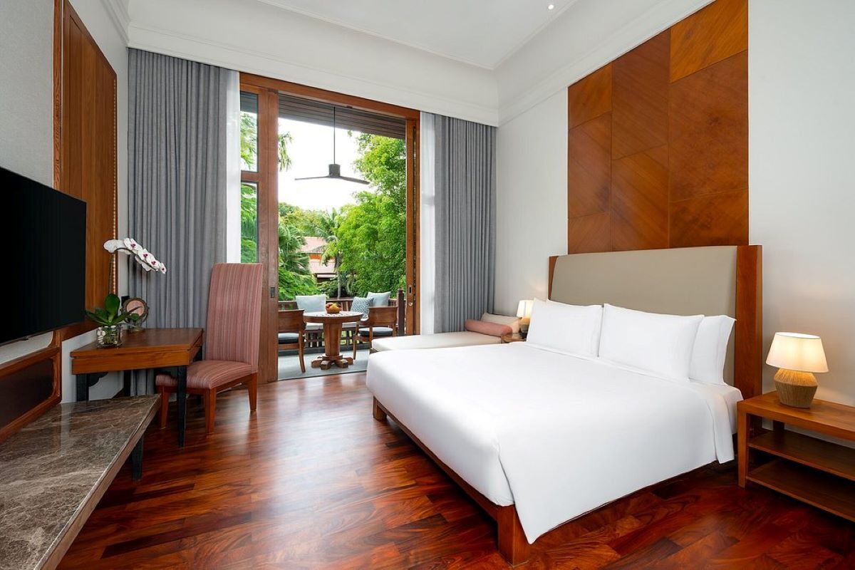 Deluxe-Zimmer mit Gartenblick