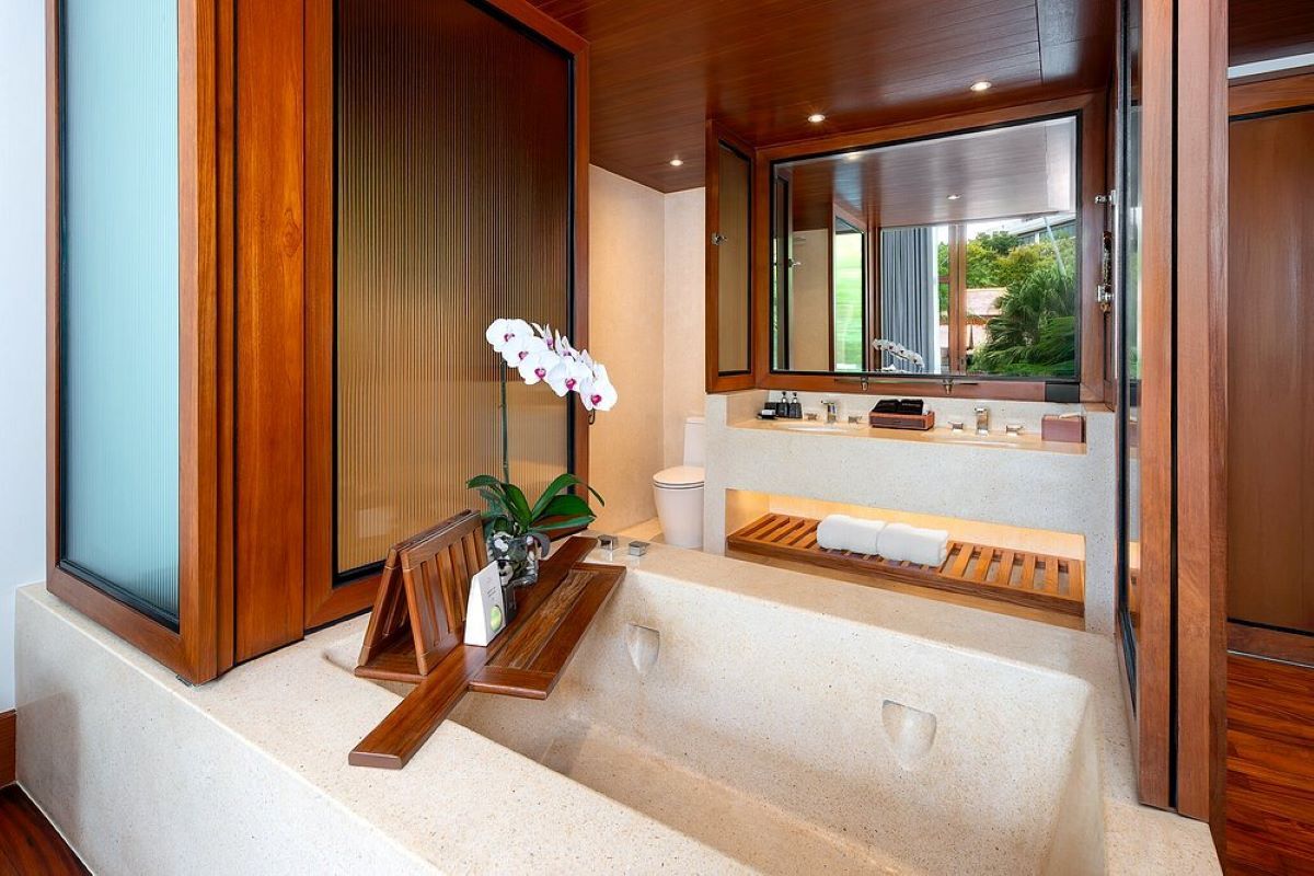 Deluxe-Zimmer mit Gartenblick