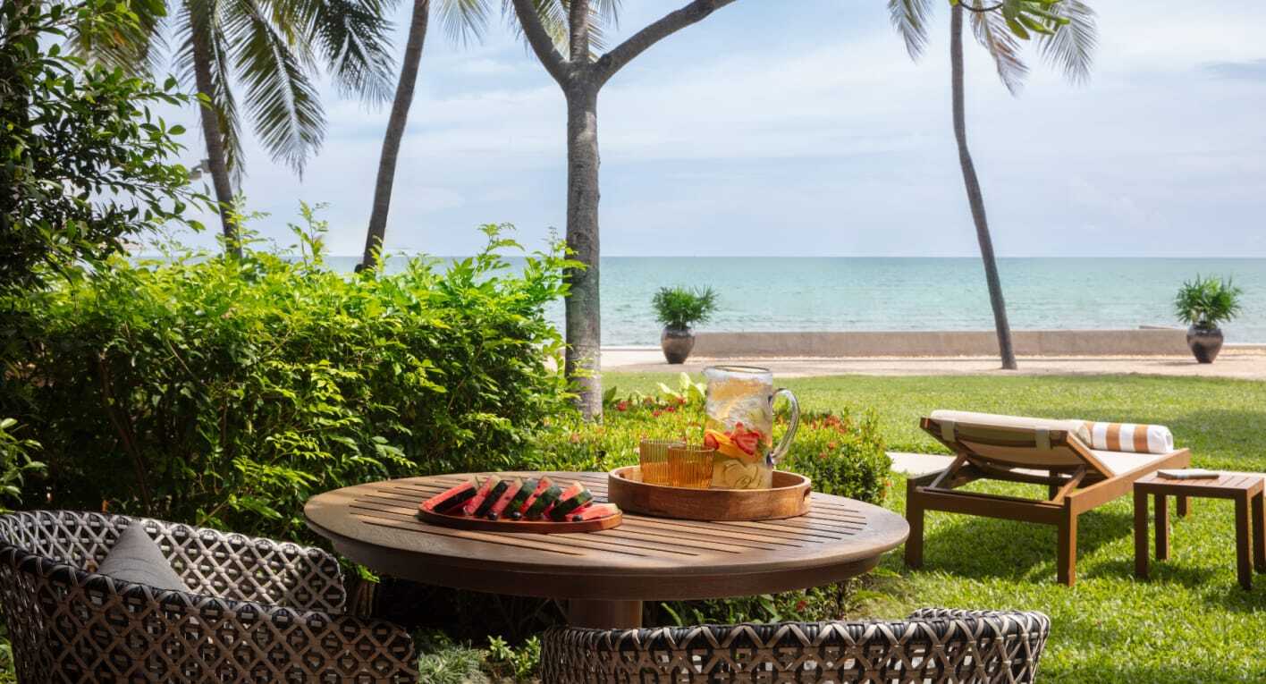 Deluxe Zimmer mit Meerblick und Terrasse