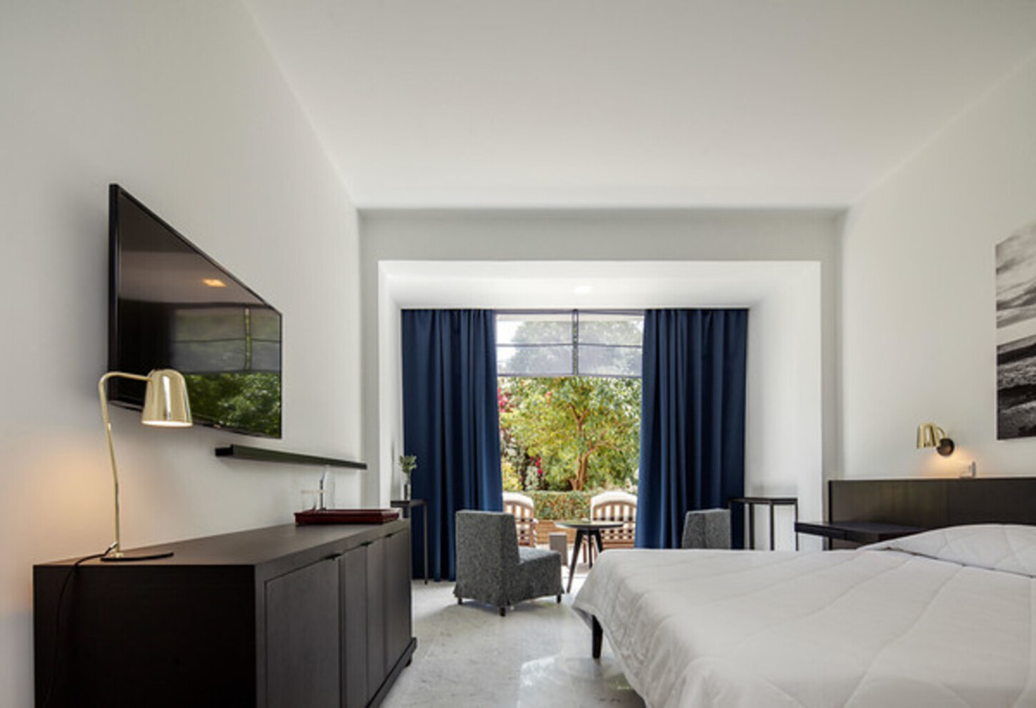 Doppelzimmer mit Terrasse und Landblick