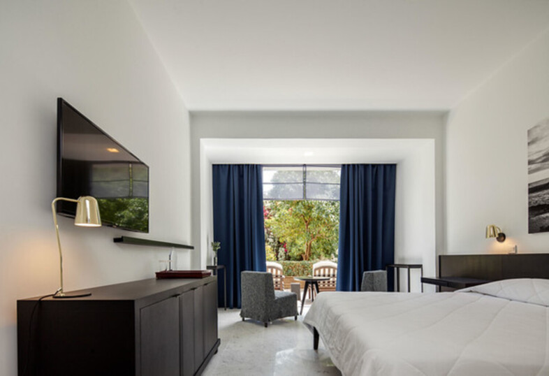 Doppelzimmer mit Terrasse und Landblick