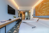 Doppelzimmer mit Blick auf den Golfplatz