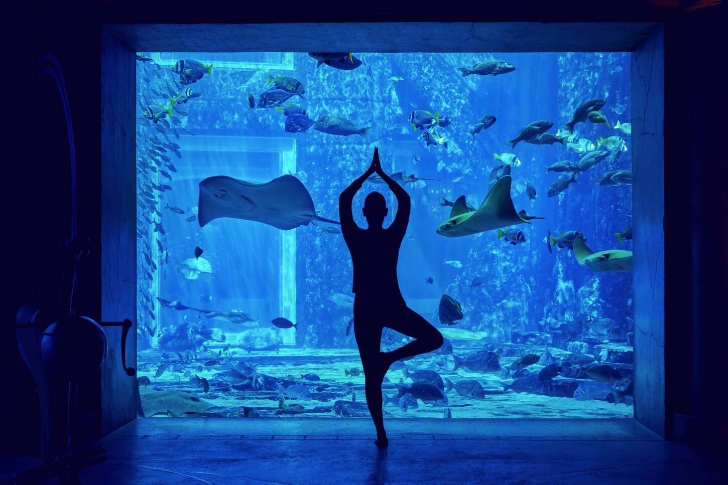 Unterwasser Yoga