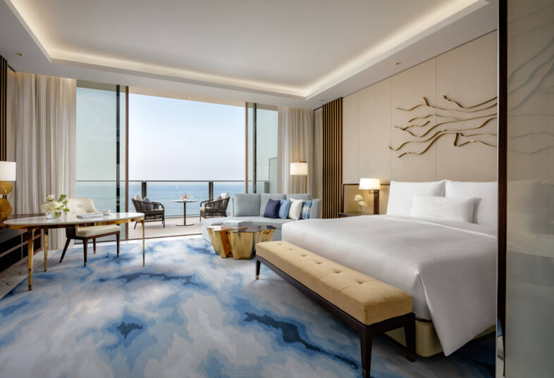 Zimmer Seascape mit Kingsize-Bett