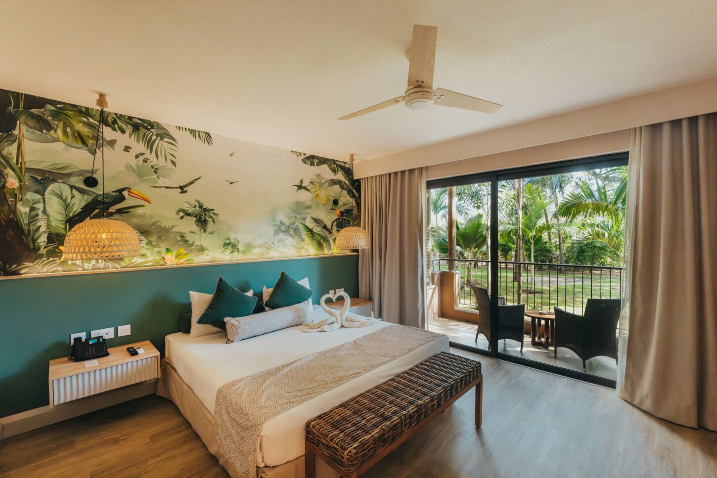Deluxe-Zimmer mit Gartenblick