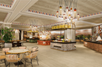 Hauptrestaurant mit Terrasse