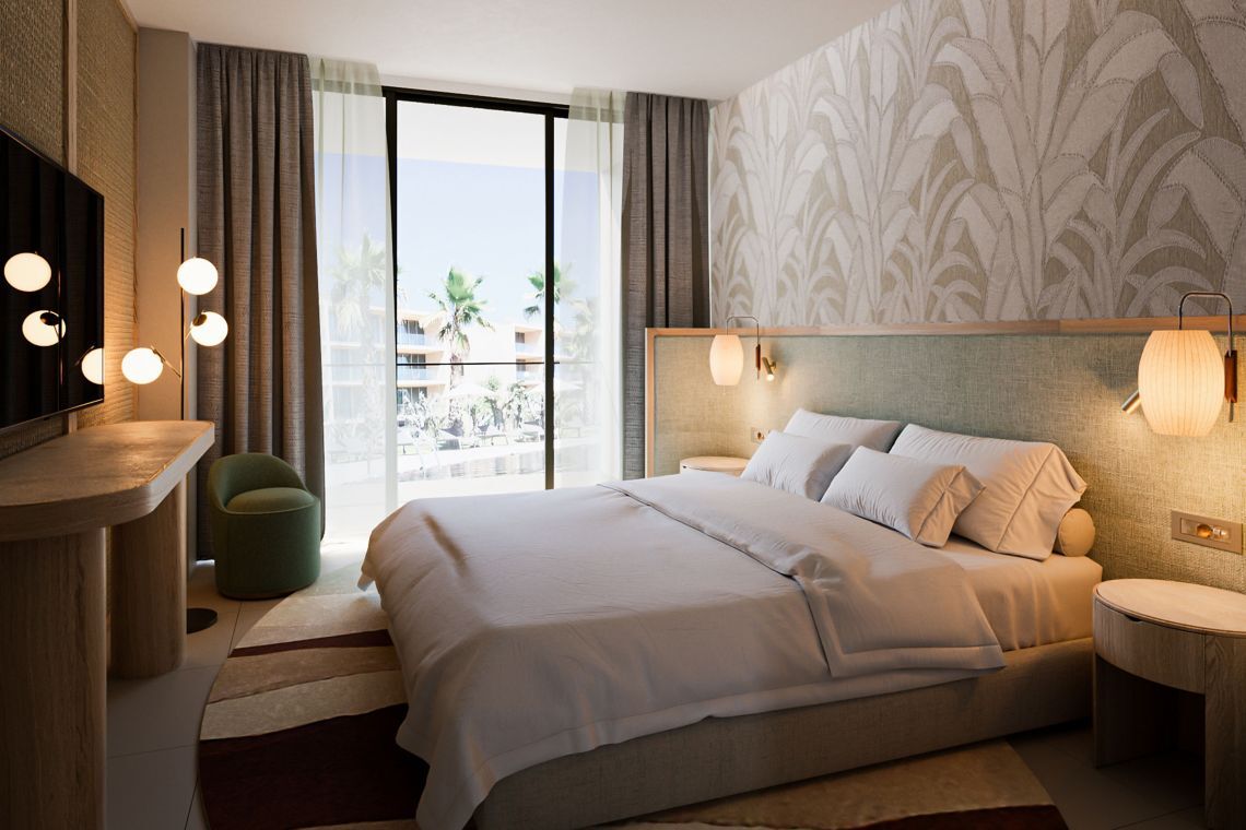 Deluxe Doppelzimmer mit Poolblick