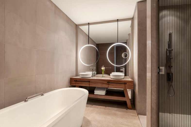 Wellness-Zimmer mit Zugang zum Pool