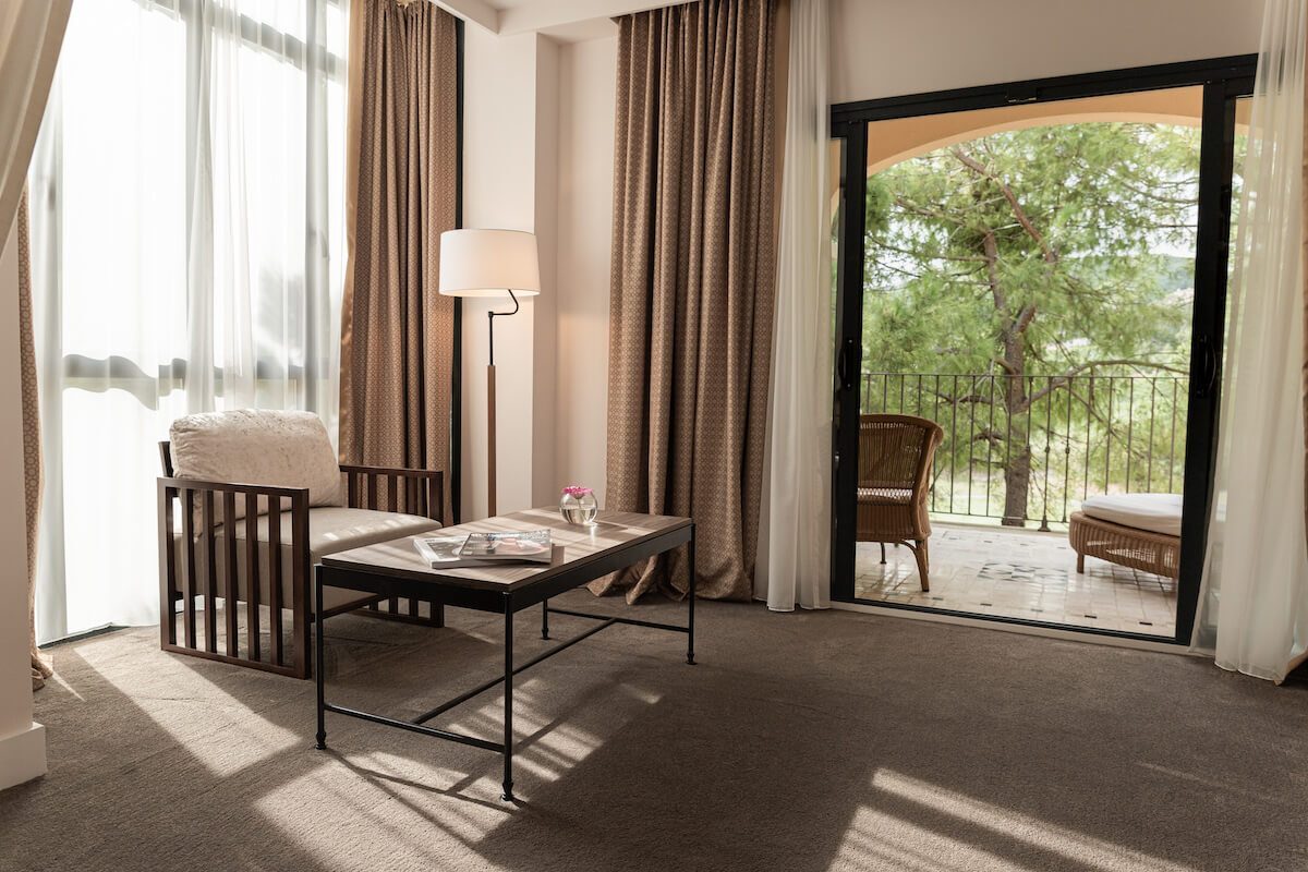 Premium Doppelzimmer mit Blick auf den Golfplatz